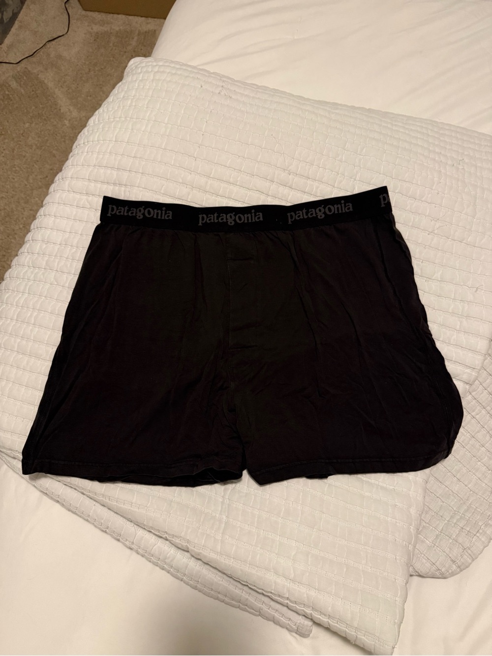 Patagonia Men's Black Boxers - Comfortable Everyday Underwear